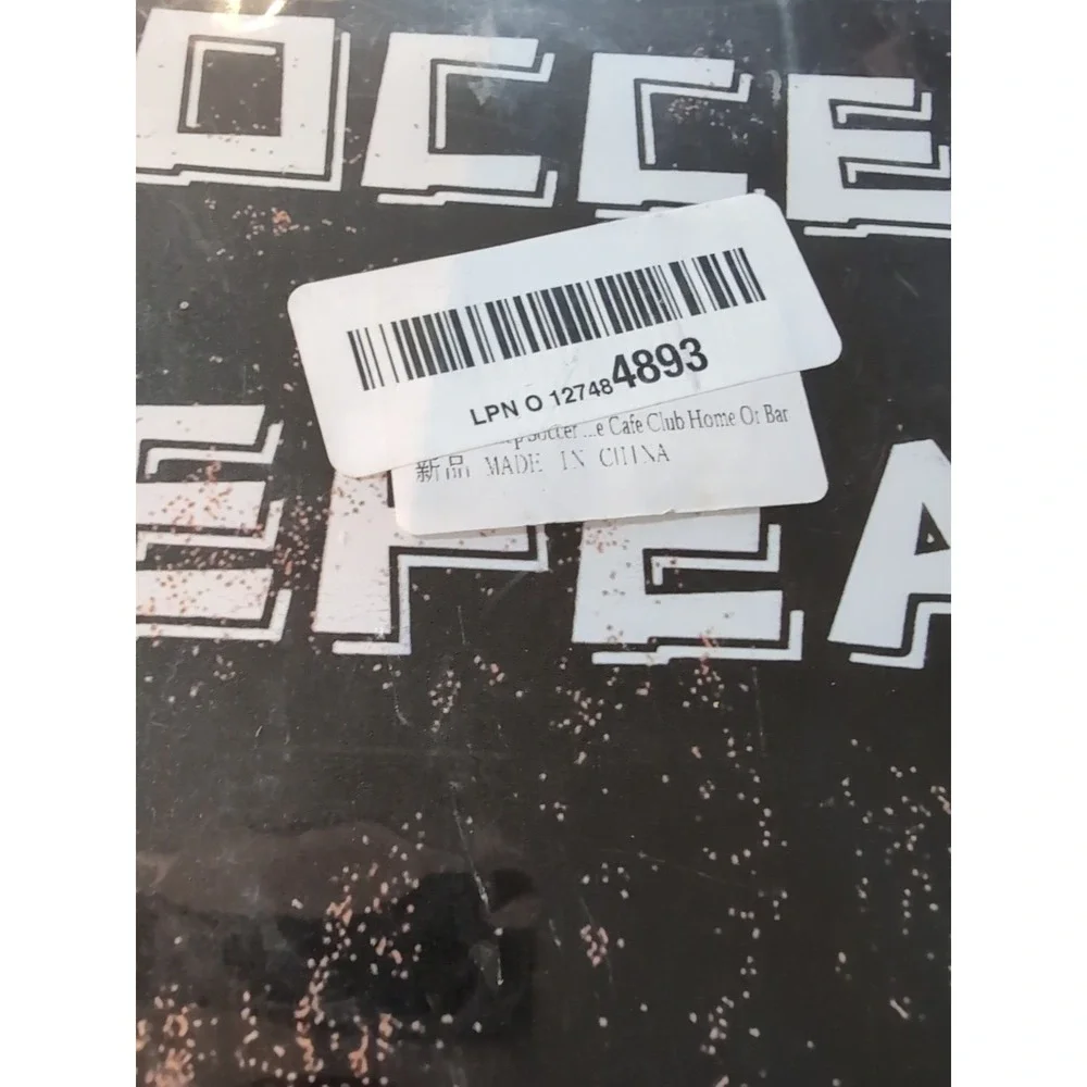 Eat Sleep Soccer Repeat-Steel Decor Sign 12x8 See Pics For Slight‎ Dents